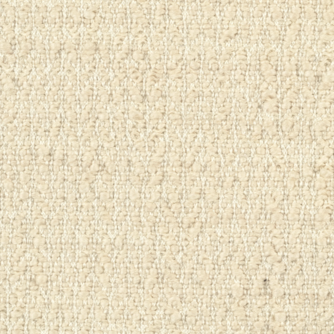 Crèmekleurige Elitis-stof Horizon LI 877 01 met subtiele textuur en geweven patroon.