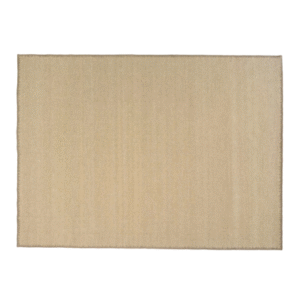 Beige Elitis Tenere vloerkleed met een subtiele structuur in een rechthoekige vorm.