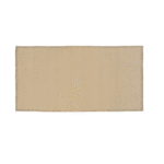 Beige Elitis Tenere vloerkleed met een subtiele geweven structuur en afgewerkte randen.