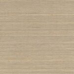 Beige geweven wandbekleding met een fijne horizontale structuur uit de Elitis Tribus Favoris RM 1070-04 collectie.