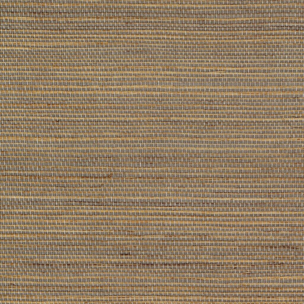 Detailopname van het geweven behang Elitis Tribus Favoris RM 1070 05 in natuurtinten.