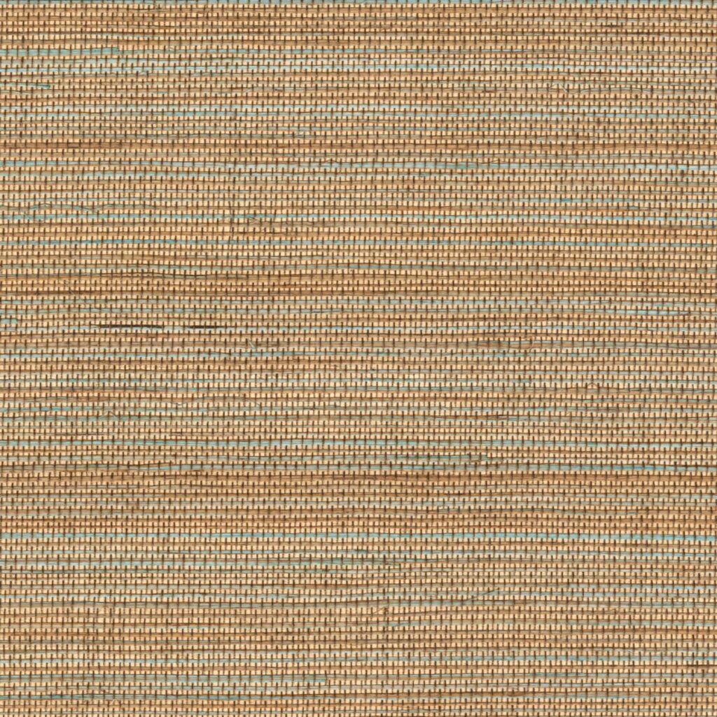 Behang met een natuurlijke, geweven textuur in beige- en zandtinten uit de Elitis Tribus Favoris collectie (RM 1070 40).
