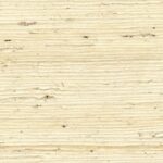 Beige grasscloth-behang met een natuurlijke, geweven textuur uit de Elitis Tribus collectie, model RM 1083 01.
