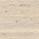 Beige en lila Elitis Tribus grasscloth behang met een horizontaal geweven patroon van natuurlijke vezels.