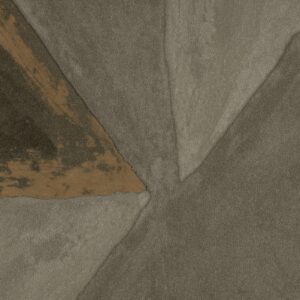Abstracte textuurafbeelding van het Elitis behang 'Voiles de Papier' in aardetinten en grijstinten, model TP 330 06.
