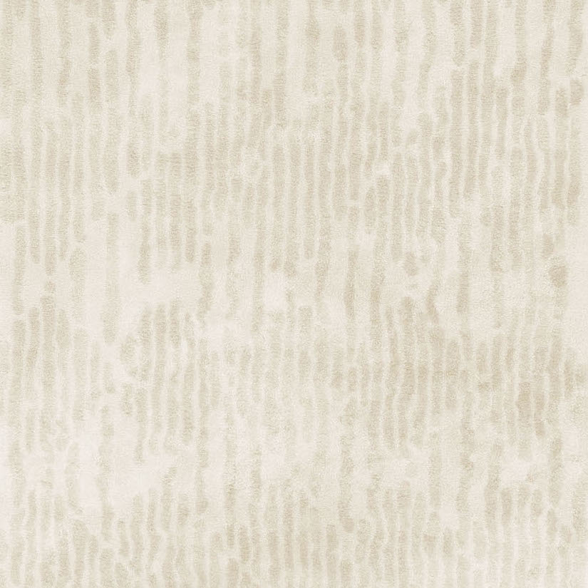 Crèmekleurig Limited Edition-vloerkleed Cosmic Vista met subtiel golvend lijnpatroon.