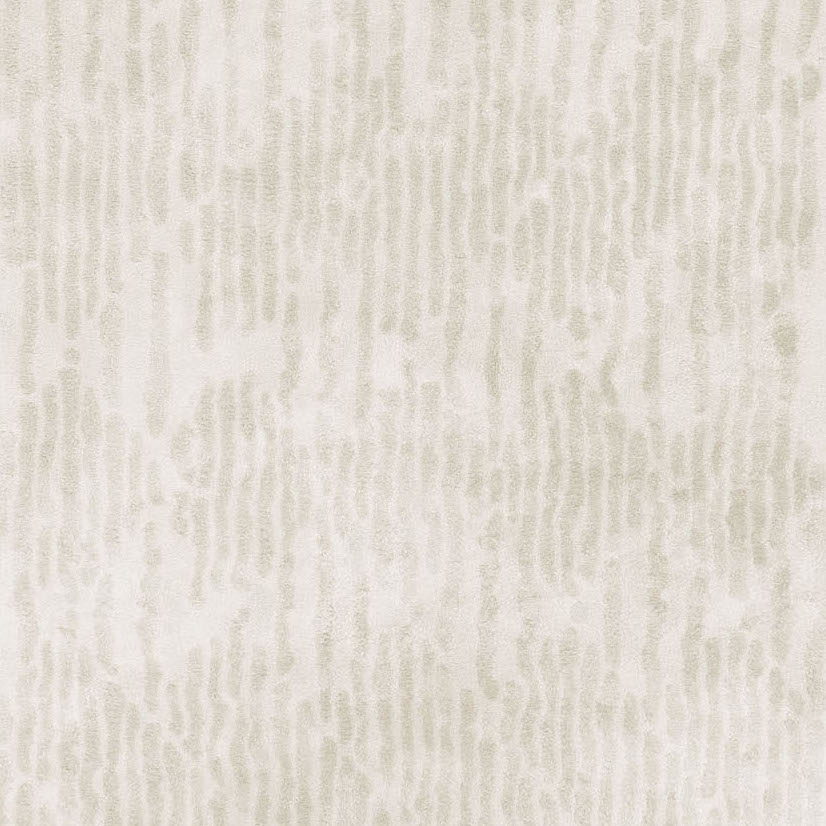 Detailopname van het limited edition vloerkleed Cosmic Vista in de kleur Silver Birch met een subtiel gestreept patroon.