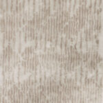 Beige limited edition vloerkleed Cosmic Vista White Pepper met een abstract strepenpatroon.