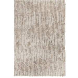 Beige Limited Edition vloerkleed Cosmic Vista in de kleur White Pepper met subtiel reliëfpatroon.