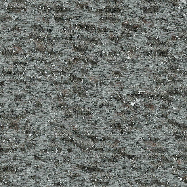 Grijs behang met een subtiel luipaardpatroon en een getextureerde, verweerde uitstraling uit de Moooi Bearded Leopard collectie.