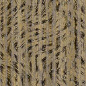 Behang met een abstract patroon van verticale lijnen in sepia-, zwart- en grijstinten uit de Moooi Blushing Sloth collectie.