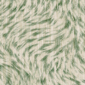 Behangpatroon Moooi Blushing Sloth MO2044 in mosgroen met abstracte strepen en textuureffect.