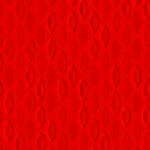 Rood behang met een herhalend patroon van ovaalvormige, licht glanzende reliëfstructuren uit de Moooi Flying Coral Fish-collectie.