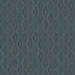 Grijs behang met een patroon van ovale, vissenachtige vormen uit de Moooi Flying Coral Fish collectie.