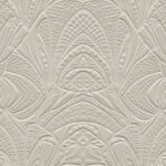 Reliefbehang met een fijn, symmetrisch patroon uit de Moooi Wallcovering Lacy Longlegs collectie in een neutrale kleur.