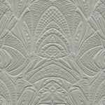 Reliefbehang uit de Moooi Wallcovering collectie met een gedetailleerd, symmetrisch patroon in de kleur Lacy Longlegs.