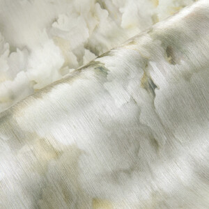 Detail van het Moooi Silk Bombis behang met een zachte, bloemachtige textuur en zijdeachtige glans.