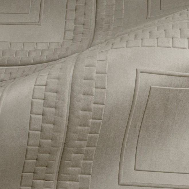 Detail van een sculptuur met geometrische reliëfpatronen uit het Panthéon, objectnummer 44033-U7LU-2.