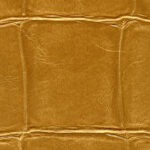 Close-up van een goudbruine kunstleren textuur met een patroon dat lijkt op krokodillenleer, type VP-423-08.