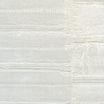 Witte textielstructuur met horizontale en verticale weeflijnen van het patroon VP-424-01.