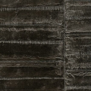 Donkerbruine textielstructuur met horizontale en verticale stiknaden, type VP-424-15.