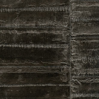 Donkerbruine textielstructuur met horizontale en verticale stiknaden, type VP-424-15.