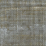 Textuur van wandbekleding VP-601-92 met een geweven linnenachtig patroon in grijs- en bruintinten.