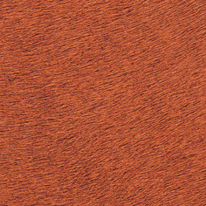 Close-up van de oranjebruine textuur van het materiaal VP-625-42 met een vezelachtig patroon.