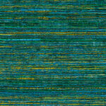 Abstract patroon van horizontale strepen in blauw-, groen- en geeltinten, getiteld VP-712-05.