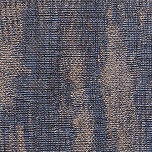 Detailopname van tapijttegel VP-723-08 met een geweven structuur in blauwe en beige tinten.