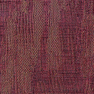 Textuurpatroon van de stoffering VP-723-10 in rood- en bruintinten met een geweven structuur.