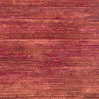 Rood textielpatroon met horizontale lijnen en subtiele textuur, type VP-725-10.