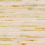 Textielpatroon VP-851-02 met horizontale lijnen in beige, groen en oranje tinten.