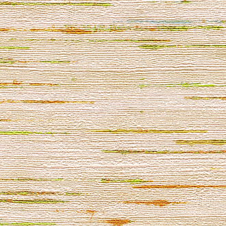 Textielpatroon VP-851-02 met horizontale lijnen in beige, groen en oranje tinten.