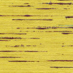 Abstract patroon VP-851-04 met gele achtergrond en horizontale, donkerrode krasachtige lijnen.