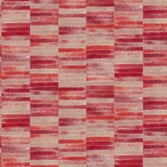 Patroon van horizontaal gestreepte rood- en rozetinten in een rechthoekig raster, gebaseerd op ontwerp VP_425_07.