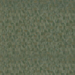 Groen geometrisch behangpatroon uit de Casamance Tiznit collectie van Buningh Wonen.