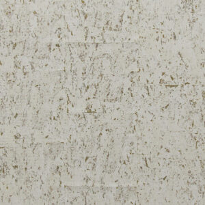 Licht gemarmerd oppervlak van kurkfineer in de kleur ca11 met een witte en beige structuur.