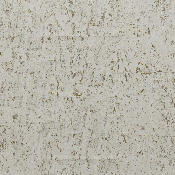 Licht gemarmerd oppervlak van kurkfineer in de kleur ca11 met een witte en beige structuur.