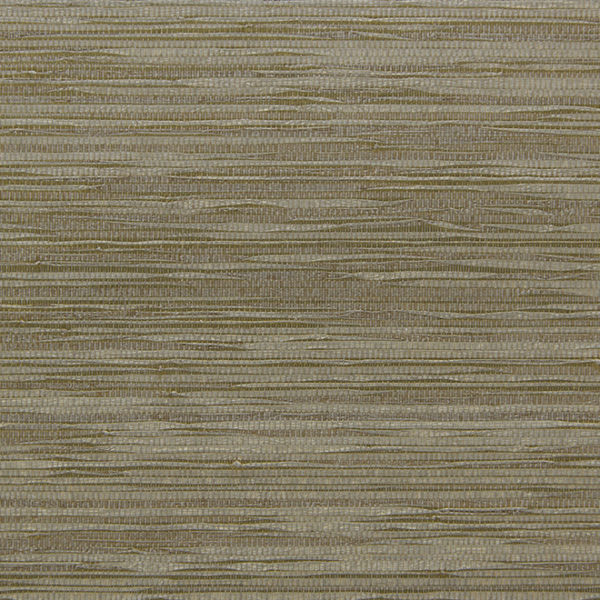 Textuur van behang ca43 met horizontale goudbruine en beige lijnen in een geweven patroon.
