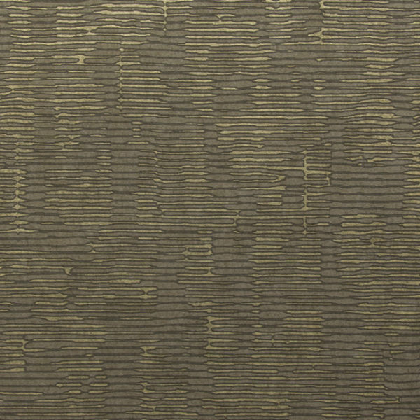 Donkerbruine textielstructuur met een horizontaal, goudkleurig lijnpatroon uit de CA55-collectie.