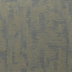 Abstract patroon van horizontale geelgroene en donkerblauwe lijnen op een textielachtig oppervlak.