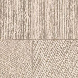 Beige Elitis Hanji Koshi RM 1060 90 behang met een reliëfstructuur van verticale en diagonale lijnen.