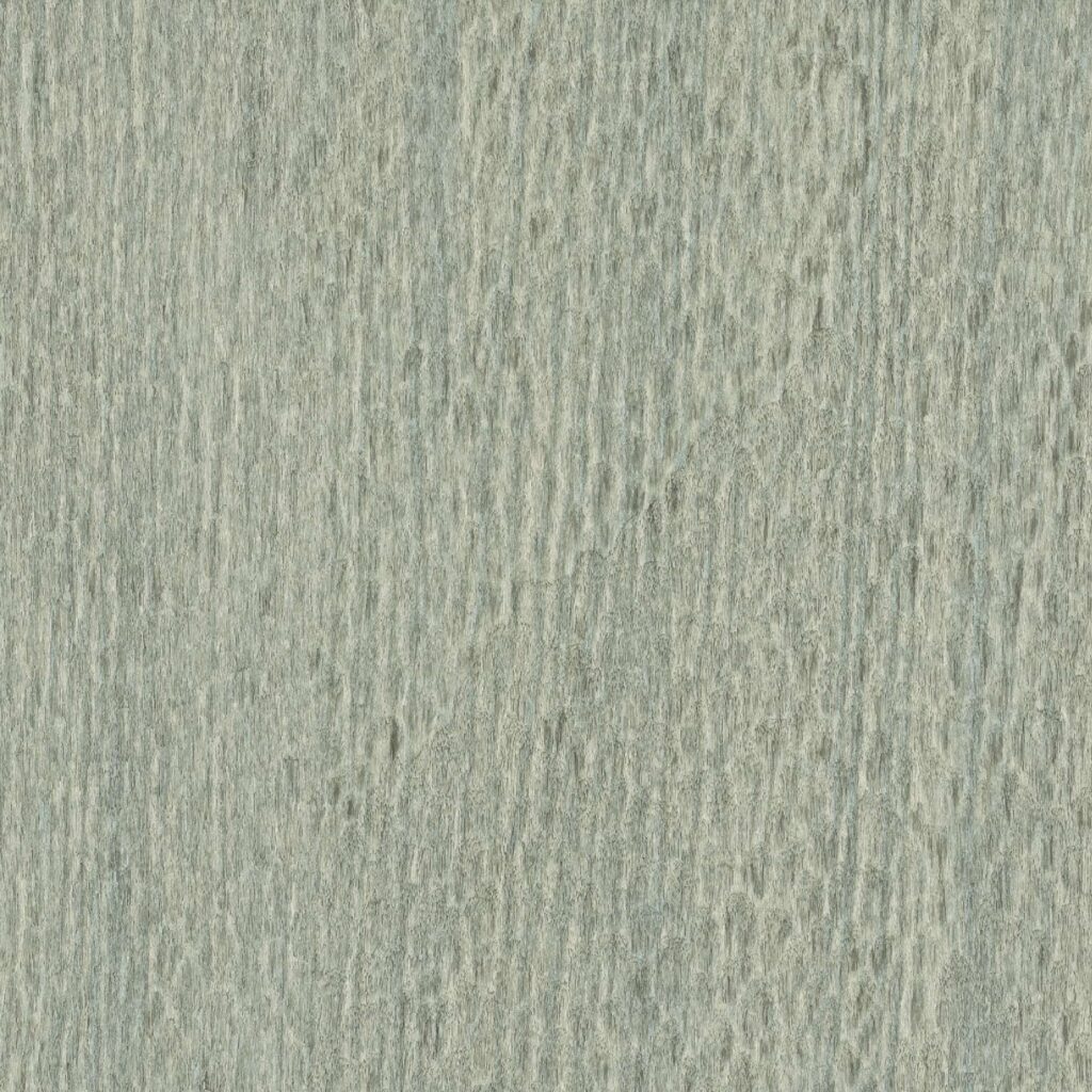 Lichtgrijs wandpaneel met een gestructureerd, met de hand uitgesneden houtreliëf uit de Elitis Bois Sculpté Gouge collectie.