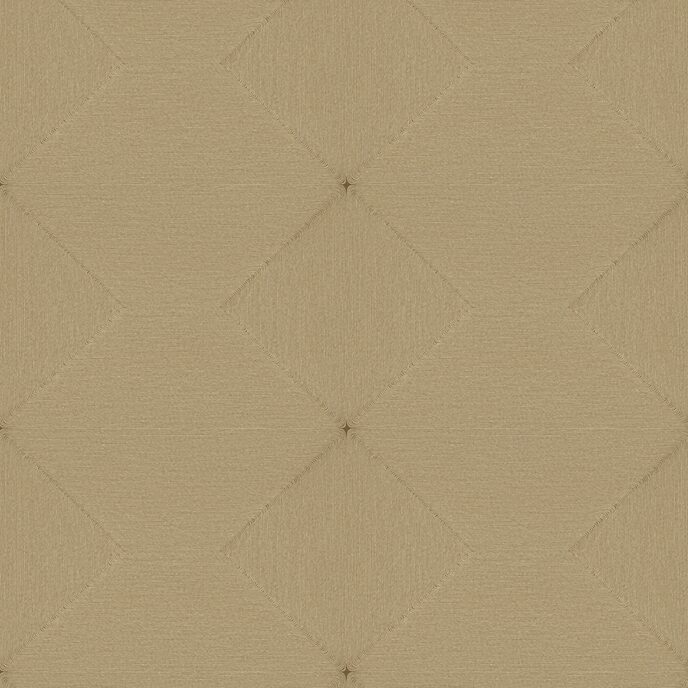 Beige wandbekleding van Elitis Cordes Sensibles met een subtiel ruitpatroon en textiele structuur, ontworpen door Véronique de Soultrait.