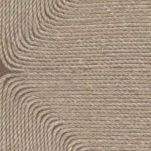 Detail van Elitis Cordes Sensibles behang Cocon VP 994 11, met met de hand gevlochten touwstructuur in een organisch patroon.