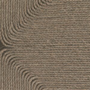 Detailopname van het structuurpatroon van het Elitis Cordes Sensibles Cocon VP 994-80 wandpaneel, ontworpen door Véronique de Soultrait.