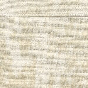 Beige geweven structuur van Elitis Eldorado Munt behang met een natuurlijke textiellook.