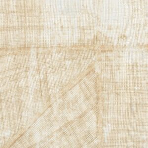 Textuur van lichtbeige Elitis La Caravane Chogak VP 943 02 behang met een geweven, patchwork effect.