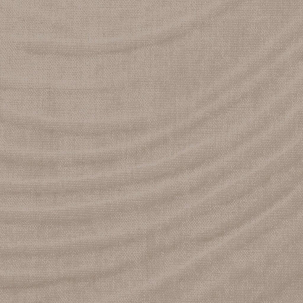Beige linnenstructuur met subtiele, cirkelvormige reliëflijnen uit de Elitis Le Jardin d'Aloès Palimpseste collectie.